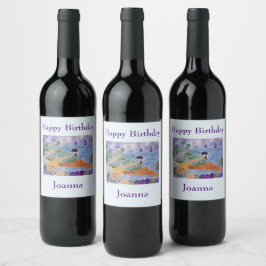 Sommar-Kusten och Vin-blommans etikett