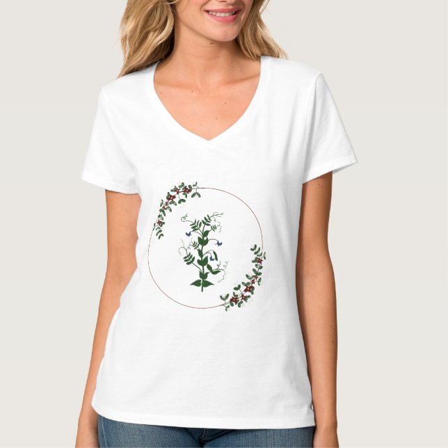 Sommar Kvinnors Söt Växt T Shirt (Framsida)