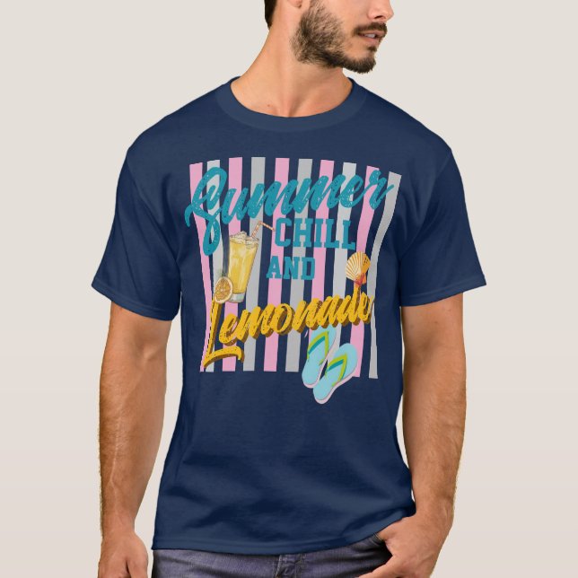 Sommar kyla och lemonad T-Shirt (Framsida)