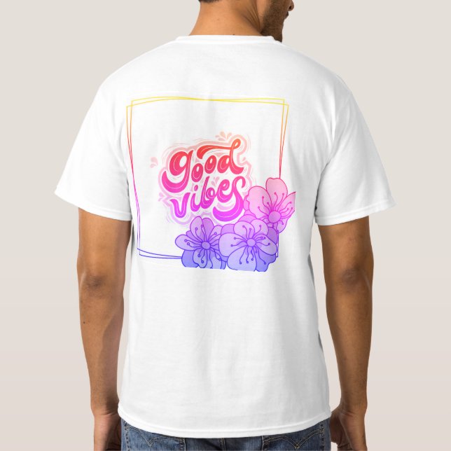 (*Sommar Kylig Vib T-Shirt – Lättviktig) (Baksida)