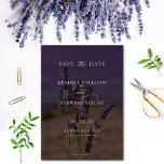 Sommar Lavendel Blommig Elegant Boho Bröllop Spara Datumet<br><div class="desc">Vi presenterar vår färgrika,  utsökta Lavendel Elegans Bröllopsinbjudan</div>