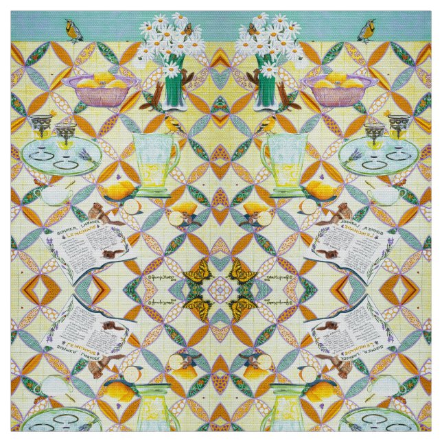 Sommar Lavendel Lemonad Tyg (Prov)