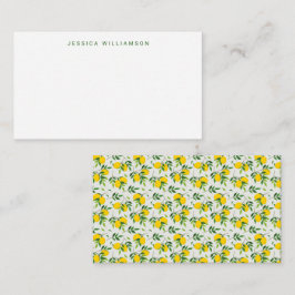 Sommar-lemon Fruit Custom Name Gift-hölje Anteckningskort