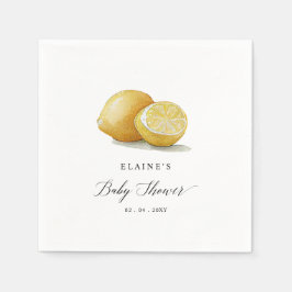 Sommar Lemon Lime Citrus Baby Shower Pappersservett