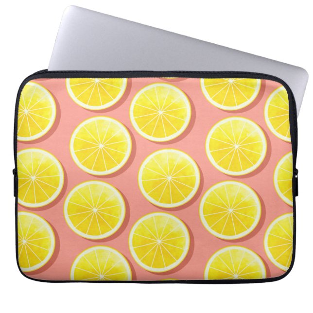 Sommar Lemon Slices Mönster Laptop Fodral (Framsidan)