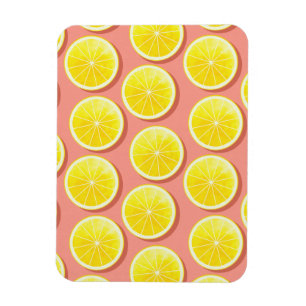 Sommar Lemon Slices Mönster Magnet