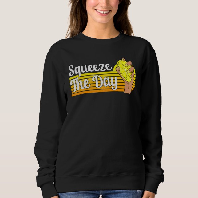 Sommar Lemonadstånd Squeeze Dag Fruktjuice Puns T Shirt (Framsida)