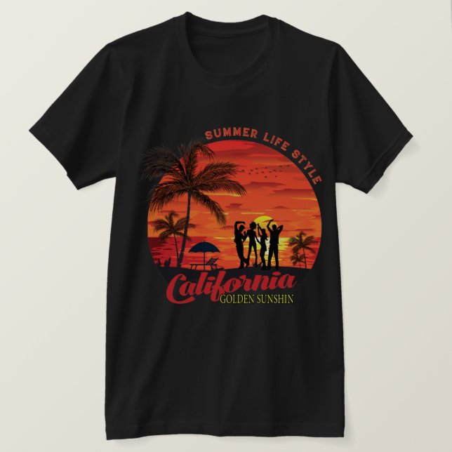 Sommar Life Stil T Shirt (Design framsida)