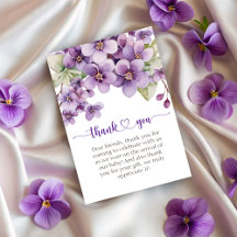 Sommar Lila Violetta Blommor Baby Shower