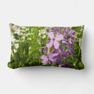 Sommar Lilac och Daisy Lumbarkudde