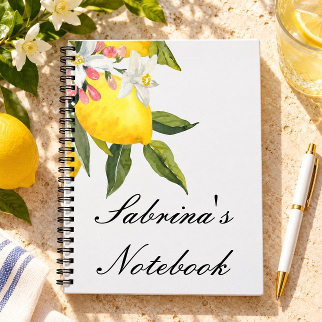Sommar limoncello bröllopsdusch anteckningsbok (Skapare uppladdad)