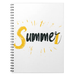 Sommar-Logotypen - Sommartextdesign Anteckningsbok