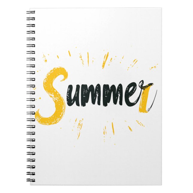 Sommar-Logotypen - Sommartextdesign Anteckningsbok (Framsidan)