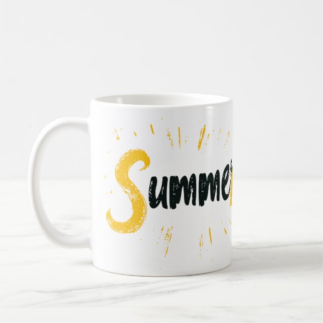 Sommar-Logotypen - Sommartextdesign Kaffemugg (Vänster)