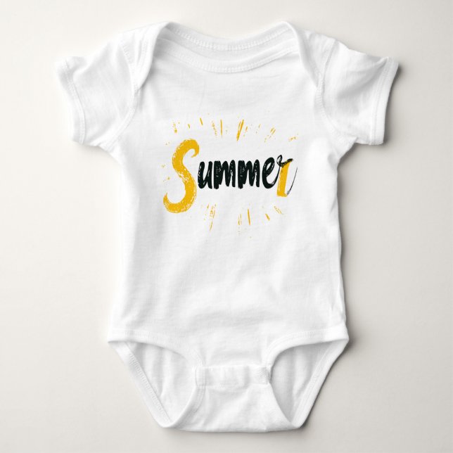 Sommar-Logotypen - Sommartextdesign T Shirt (Framsida)