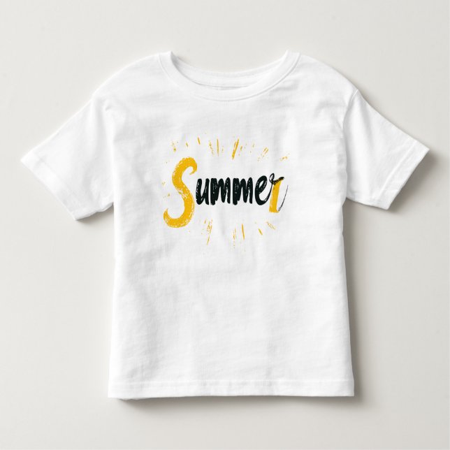 Sommar-Logotypen - Sommartextdesign T Shirt (Framsida)