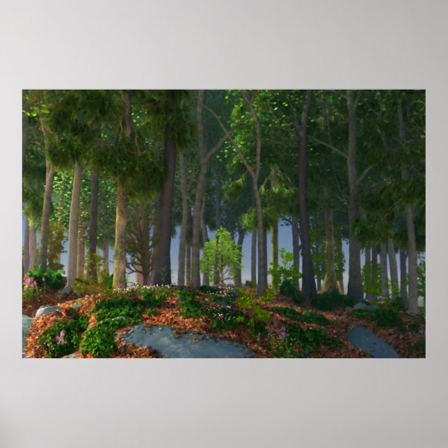Sommar Löv Print Poster (Framsidan)