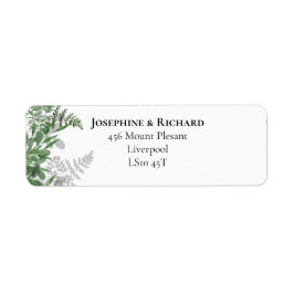 Sommar-löv-Returadress Lable Returadress Etikett