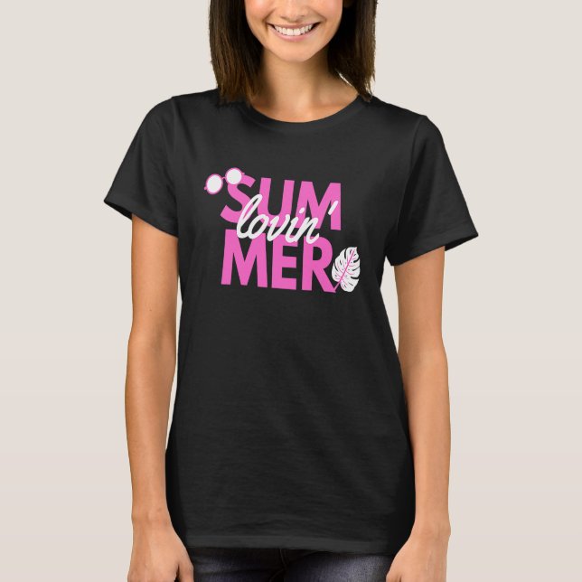 Sommar Lovin'Beachwear Roligt T Shirt (Framsida)