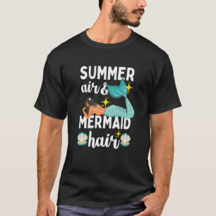 Sommar Luft Sjöjungfru Hair Beach T Shirt
