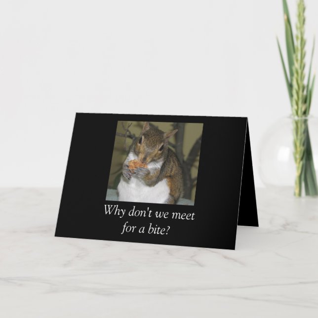 "Sommar"-lunchinbjudan Tack Kort (Framsida)