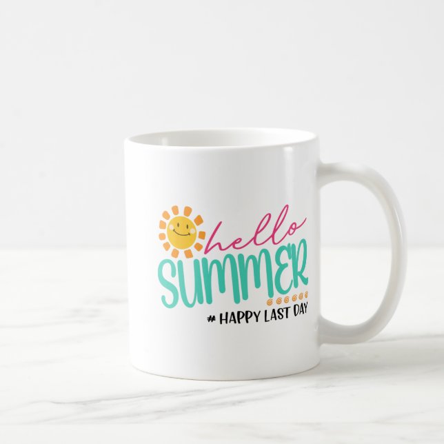 Sommar Lycklig förra dagen Kaffemugg (Höger)