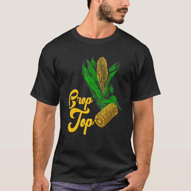Sommar Majs Gröda Toppbonde Odlar Majs T Shirt (Framsida)