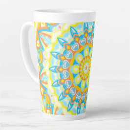 Sommar Mandala Ljus Boho Blommig Kaffe