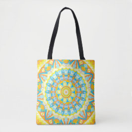 Sommar Mandala Ljus Boho Strand Marknad Livlig Tygkasse
