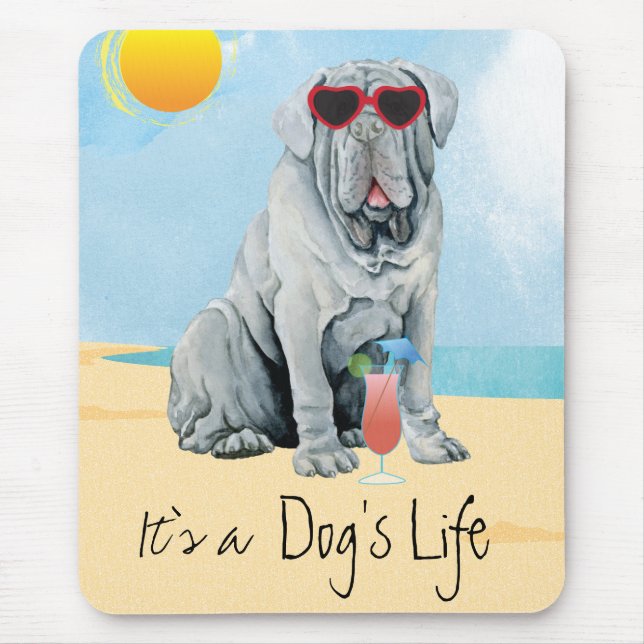 Sommar Mastino Mouse Pad Musmatta (Framsidan)