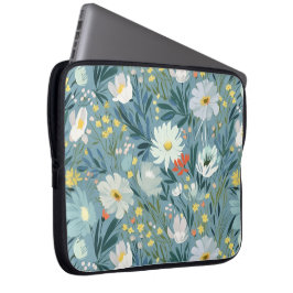 Sommar Meadow of Wildblommor Laptop Fodral
