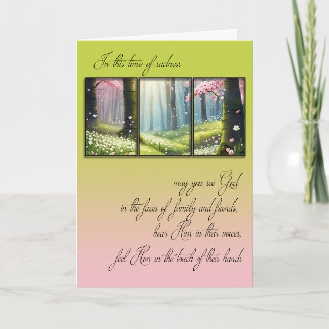 Sommar Meadow Sympathy Kort (Framsida)