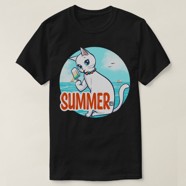 Sommar med cirkel t shirt (Design framsida)