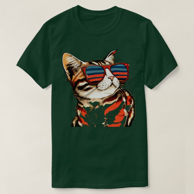 Sommar med glas För alla katthundar T Shirt (Design framsida)