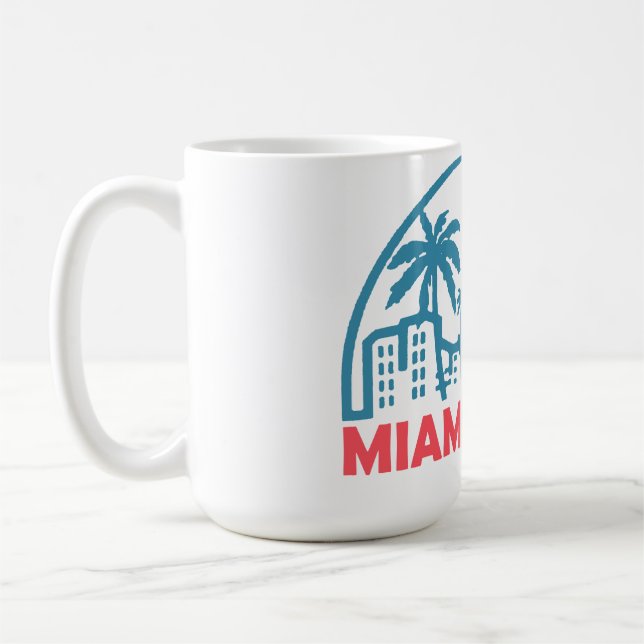 Sommar miami beach- florida  kaffemugg (Vänster)
