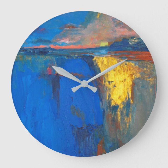 sommar, minimalistisk, abstrakt stor klocka (Framsida)