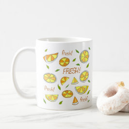 Sommar minimalistisk söt Frukt är färsk Kaffemugg