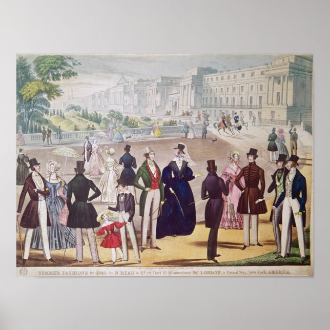 Sommar Mode för 1840 Poster (Framsidan)