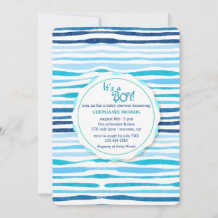 Sommar Mönster Baby Shower-inbjudan Inbjudningar
