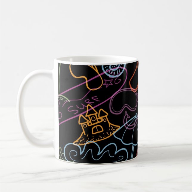 Sommar mönster kaffemugg (Vänster)