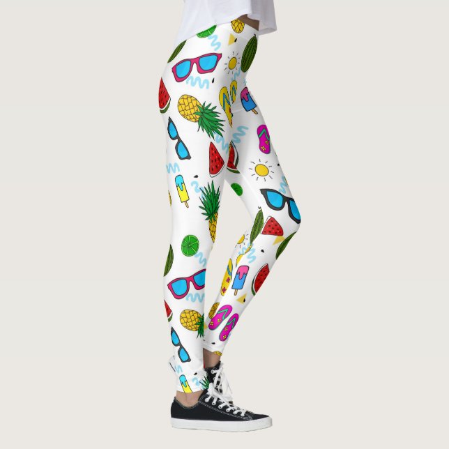 Sommar Mönster Leggings (Höger)