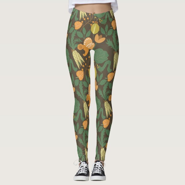 Sommar Mönster Leggings (Framsida)