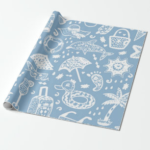 Sommar mönster presentpapper