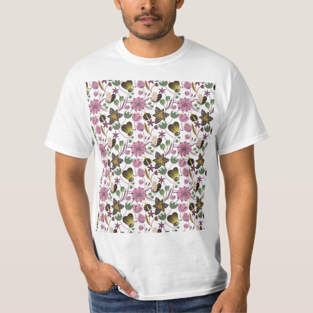 Sommar Mönster T Shirt (Framsida)