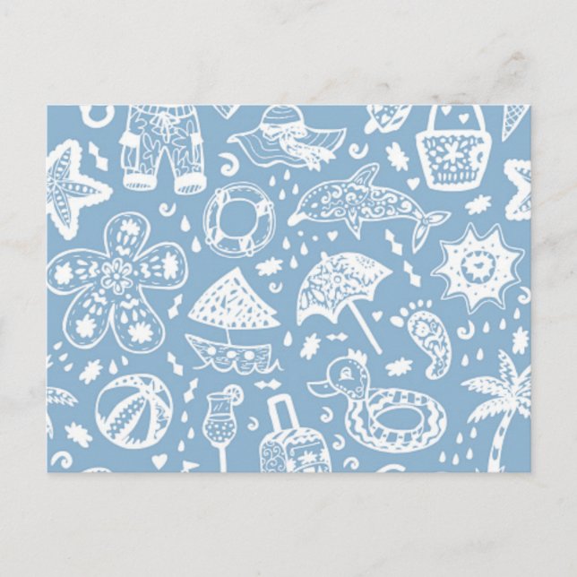 Sommar mönster vykort (Framsida)