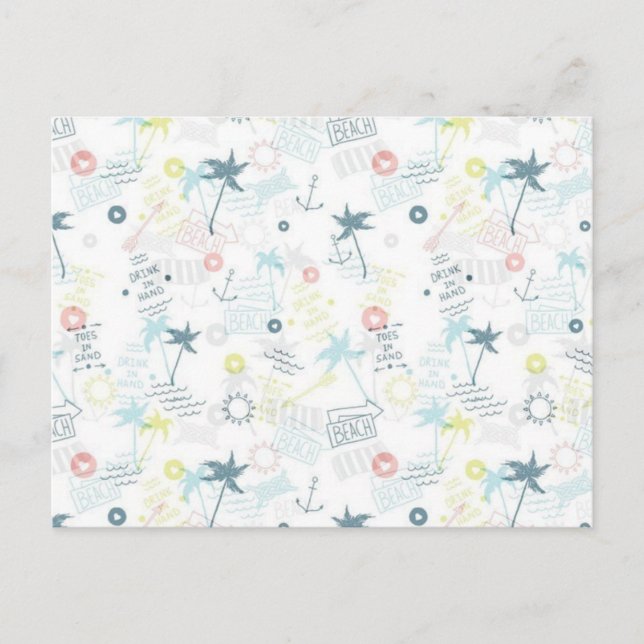 Sommar mönster vykort (Framsida)