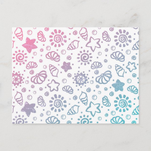 Sommar mönster vykort (Framsida)