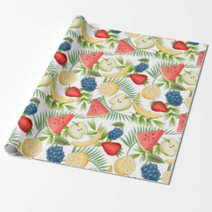 Sommar Mönster Wrapping Papper Presentpapper