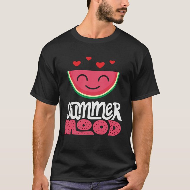 Sommar Mood Summer Beach Vacation T Shirt (Framsida)