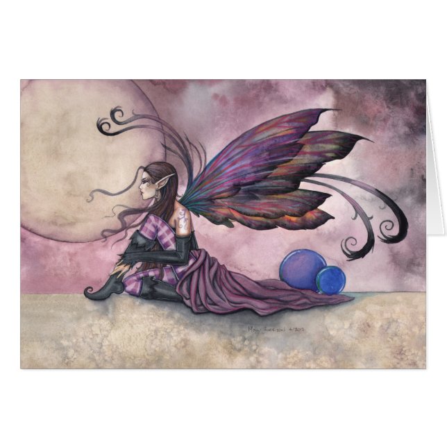 Sommar Moon Fairy Card av Molly Harrison Hälsningskort (Framsidan Horizontal)